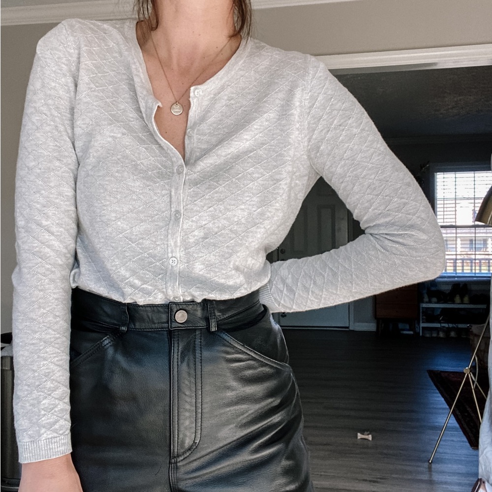Hilary Radley, Medium, soft knit cardigan.